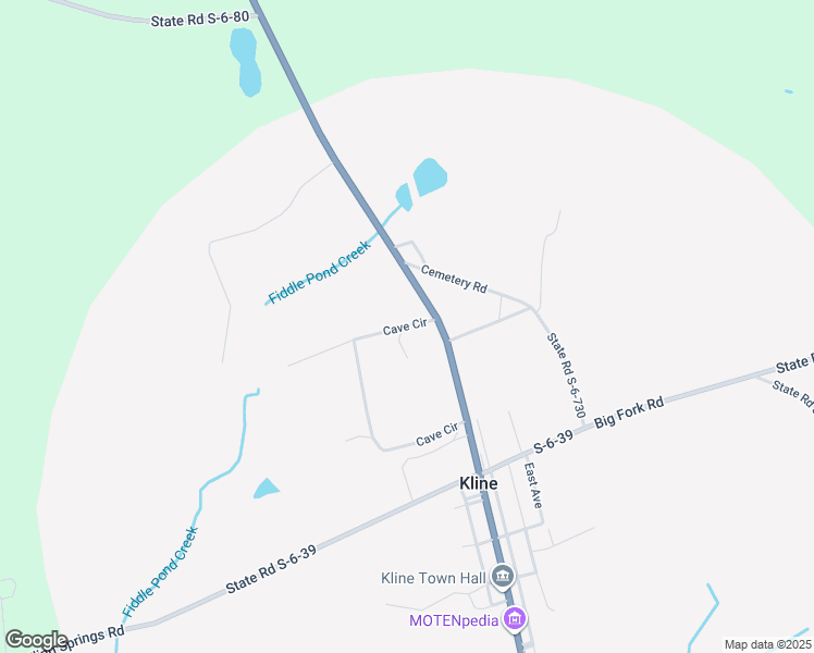 map of restaurants, bars, coffee shops, grocery stores, and more near 67 Cave Circle in Kline