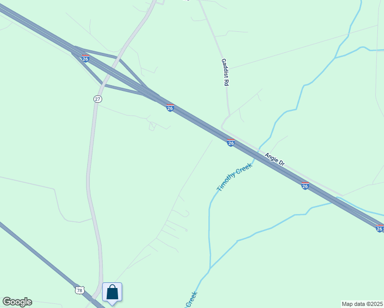 map of restaurants, bars, coffee shops, grocery stores, and more near 305 Sampson Road in Ridgeville