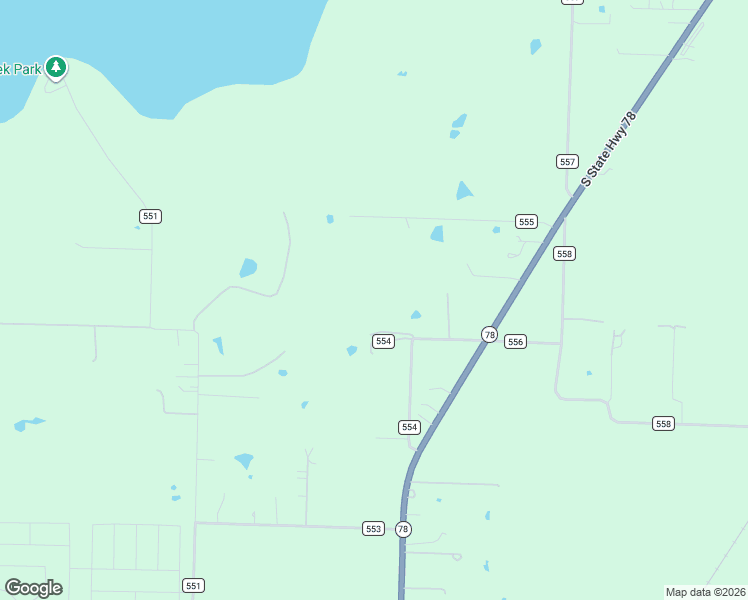 map of restaurants, bars, coffee shops, grocery stores, and more near 2000 County Road 554 in Farmersville