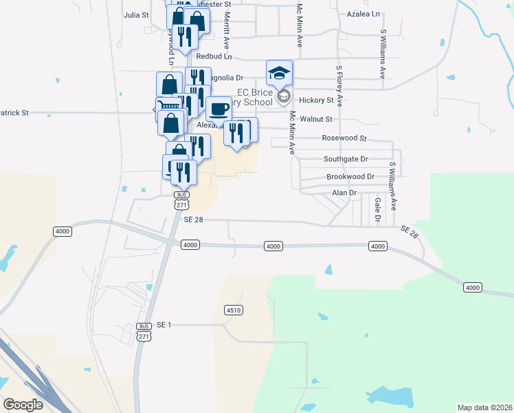 map of restaurants, bars, coffee shops, grocery stores, and more near 225 Tennison Road in Mount Pleasant