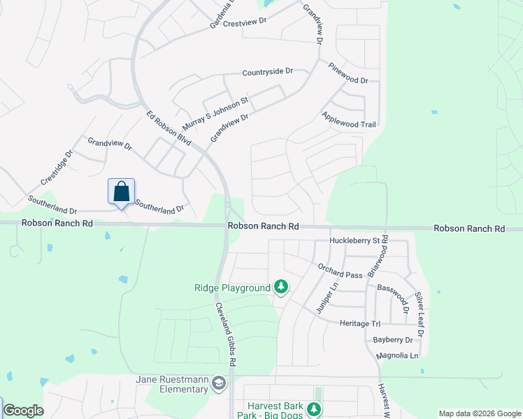 map of restaurants, bars, coffee shops, grocery stores, and more near 10305 Lindenwood Trail in Denton