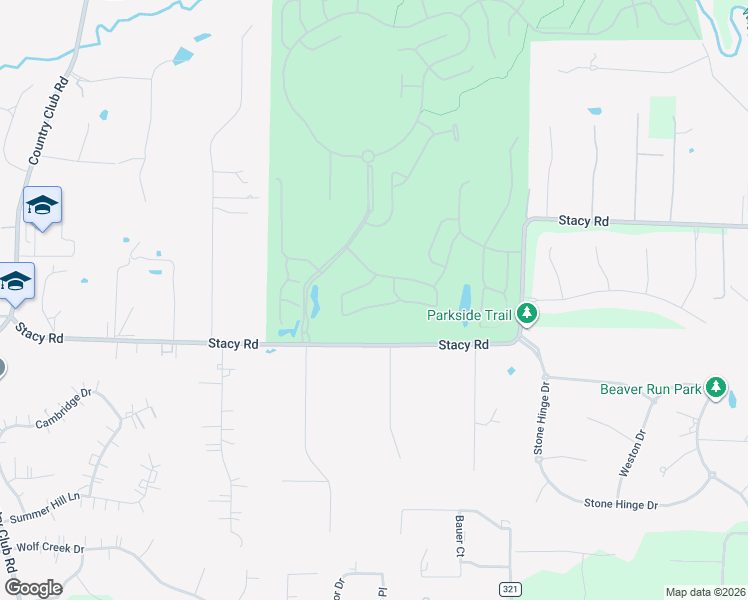 map of restaurants, bars, coffee shops, grocery stores, and more near 1383 Ranch House Drive in Fairview