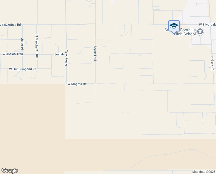 map of restaurants, bars, coffee shops, grocery stores, and more near 2658 West Marita Street in Queen Creek