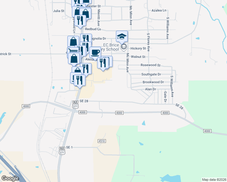 map of restaurants, bars, coffee shops, grocery stores, and more near 225 Tennison Road in Mount Pleasant