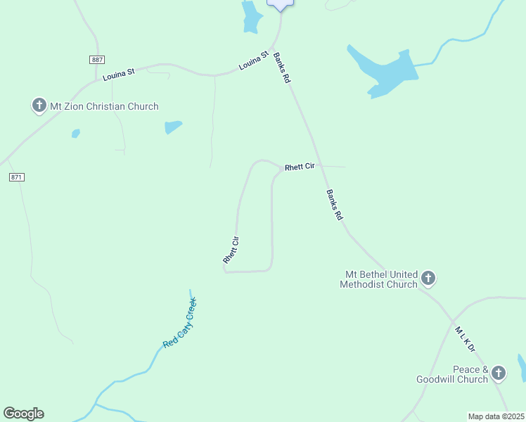 map of restaurants, bars, coffee shops, grocery stores, and more near 1023 Rhett Circle in Roanoke