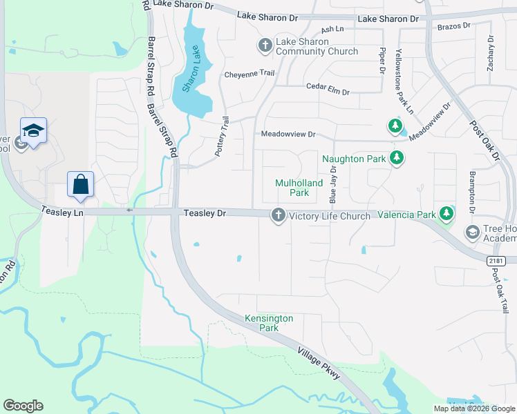 map of restaurants, bars, coffee shops, grocery stores, and more near 1402 Rancho Dominguez Road in Corinth