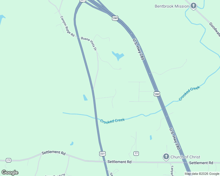 map of restaurants, bars, coffee shops, grocery stores, and more near 35 Pebble Point in Sylacauga