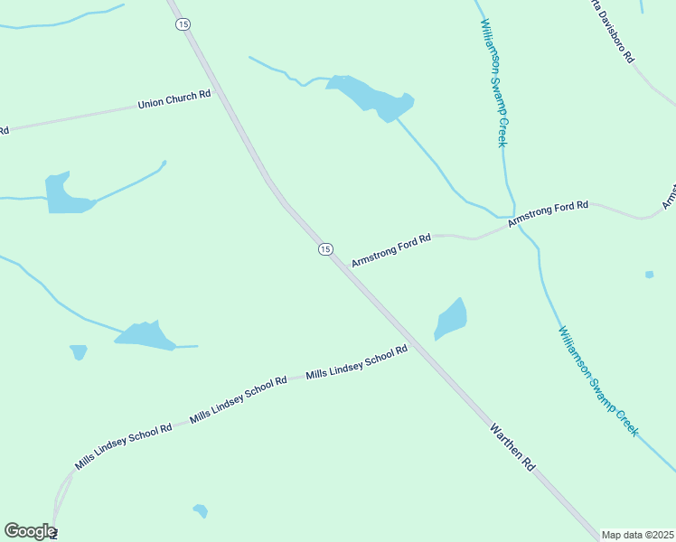 map of restaurants, bars, coffee shops, grocery stores, and more near 10709 Georgia 15 in Warthen