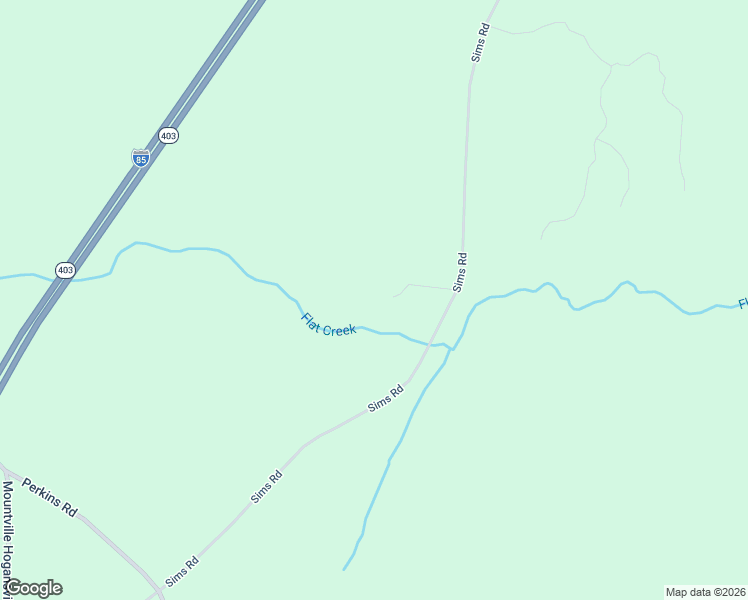 map of restaurants, bars, coffee shops, grocery stores, and more near 747 Sims Road in Hogansville