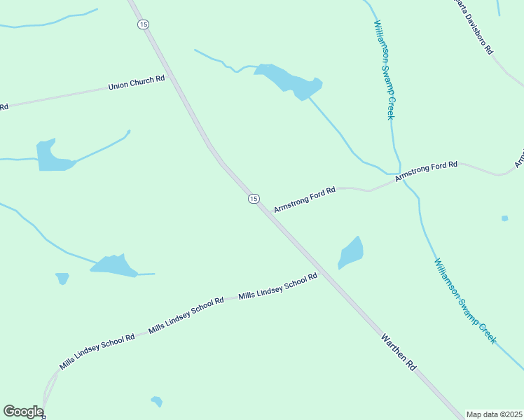 map of restaurants, bars, coffee shops, grocery stores, and more near 10709 Georgia 15 in Warthen