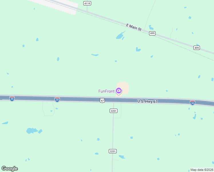 map of restaurants, bars, coffee shops, grocery stores, and more near 5912 Interstate 30 in Campbell