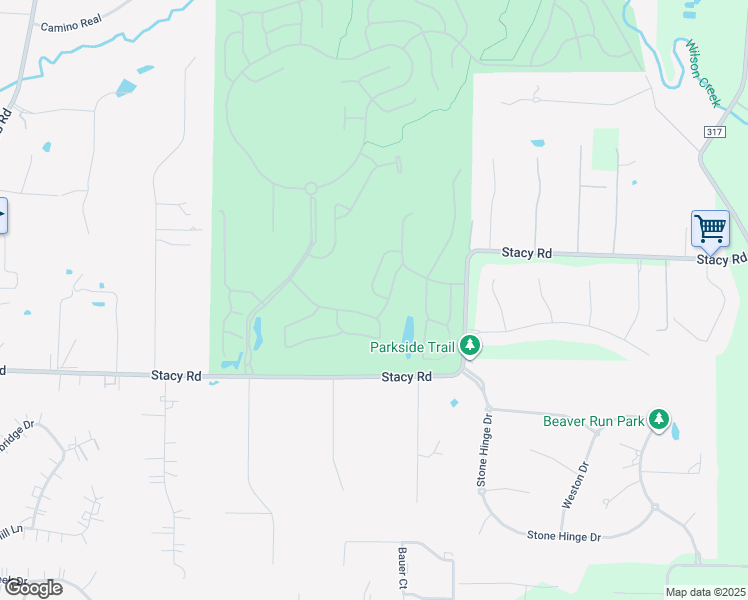 map of restaurants, bars, coffee shops, grocery stores, and more near 351 Hitching Post Drive in Fairview