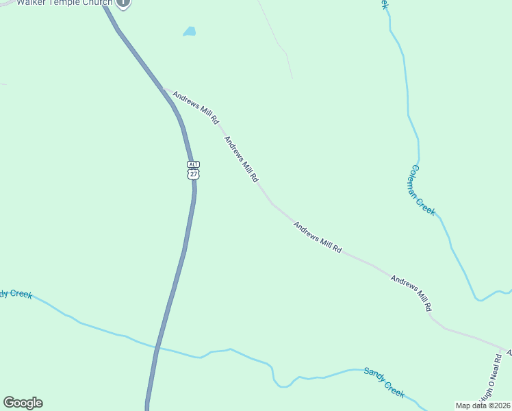 map of restaurants, bars, coffee shops, grocery stores, and more near 280 Andrews Mill Road in Luthersville