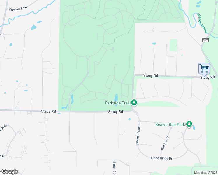 map of restaurants, bars, coffee shops, grocery stores, and more near 351 Hitching Post Drive in Fairview