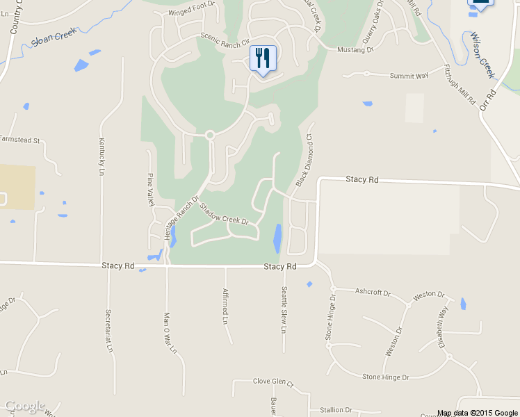 map of restaurants, bars, coffee shops, grocery stores, and more near 351 Hitching Post Drive in Fairview