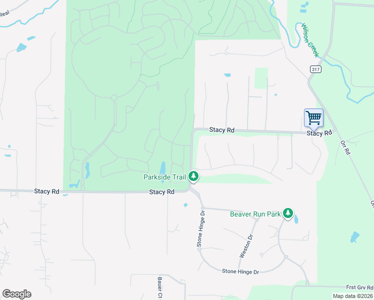 map of restaurants, bars, coffee shops, grocery stores, and more near 360 Rio Bravo Drive in Fairview