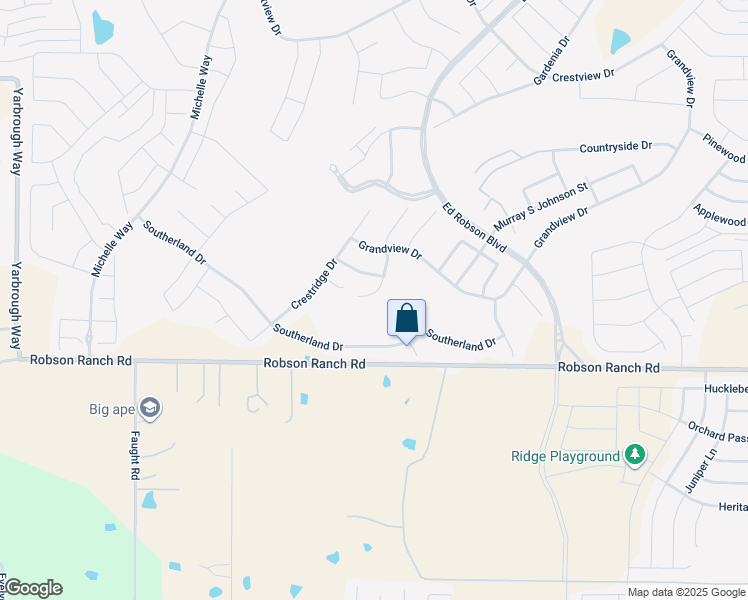 map of restaurants, bars, coffee shops, grocery stores, and more near 9817 Callaway Court in Denton