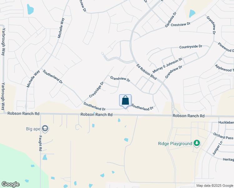 map of restaurants, bars, coffee shops, grocery stores, and more near 9817 Callaway Court in Denton