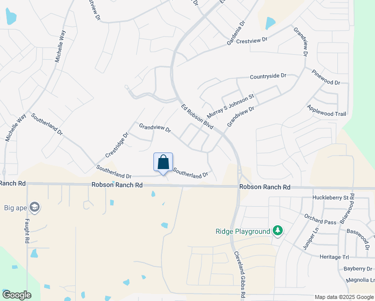 map of restaurants, bars, coffee shops, grocery stores, and more near 9925 Grandview Dr in Denton