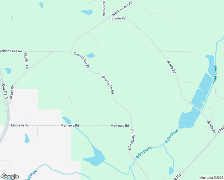 map of restaurants, bars, coffee shops, grocery stores, and more near Silver Dollar Road in Milner