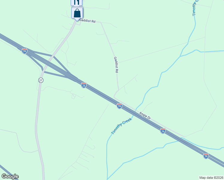 map of restaurants, bars, coffee shops, grocery stores, and more near 112 Angie Drive in Ridgeville