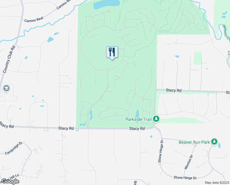 map of restaurants, bars, coffee shops, grocery stores, and more near 404 Long Cove Drive in McKinney
