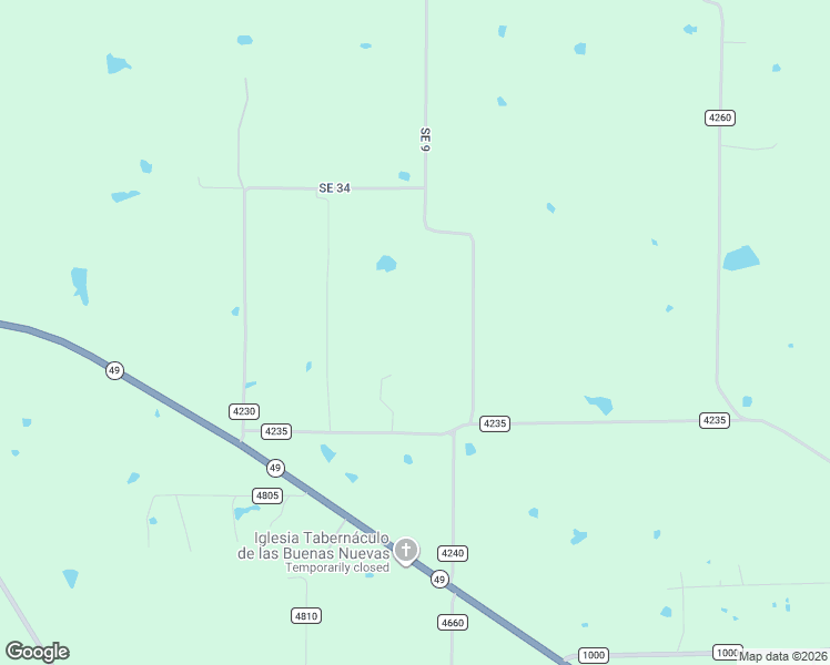 map of restaurants, bars, coffee shops, grocery stores, and more near 1712 County Road 4240 in Cookville