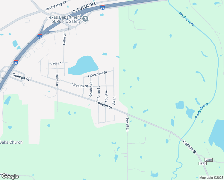 map of restaurants, bars, coffee shops, grocery stores, and more near 122 Jill Lane in Sulphur Springs