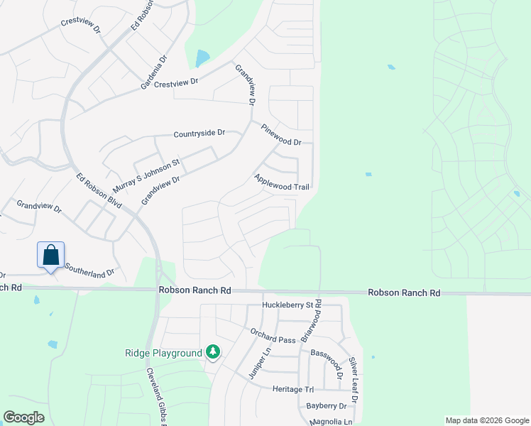 map of restaurants, bars, coffee shops, grocery stores, and more near 9513 Lindenwood Trail in Denton