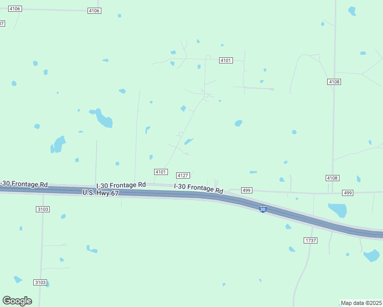 map of restaurants, bars, coffee shops, grocery stores, and more near 215 County Road 4101 in Greenville