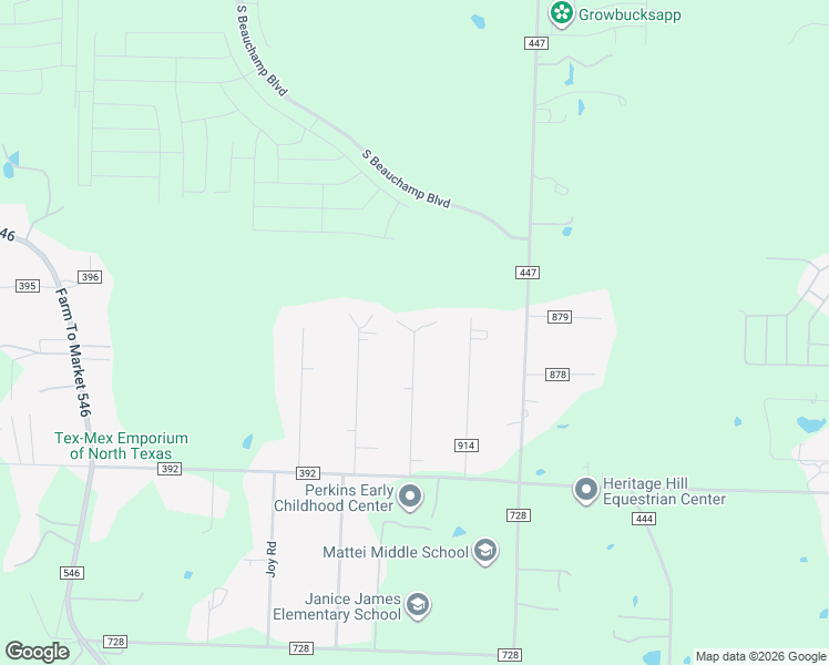 map of restaurants, bars, coffee shops, grocery stores, and more near Pecan Court in Princeton