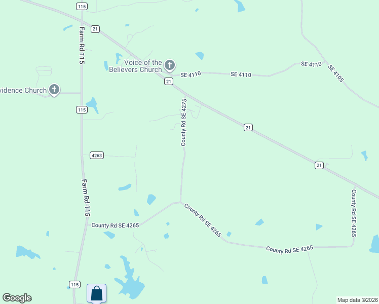 map of restaurants, bars, coffee shops, grocery stores, and more near 180 County Road SE 4275 in Mount Vernon