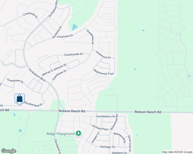 map of restaurants, bars, coffee shops, grocery stores, and more near 9513 Lindenwood Trail in Denton
