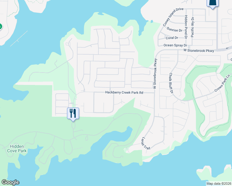 map of restaurants, bars, coffee shops, grocery stores, and more near 20602 Hackberry Creek Park Road in Frisco