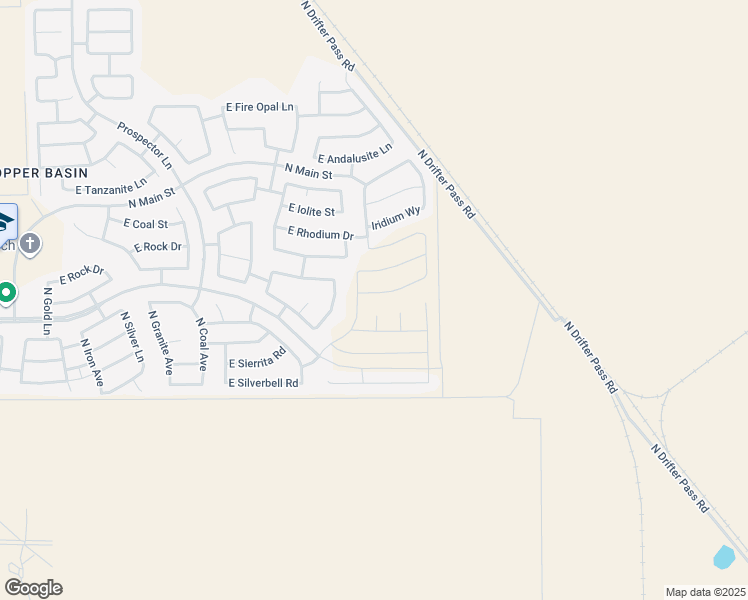 map of restaurants, bars, coffee shops, grocery stores, and more near 5117 East Diatomite Drive in San Tan Valley