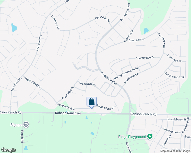 map of restaurants, bars, coffee shops, grocery stores, and more near 9609 Callaway Court in Denton