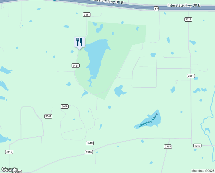 map of restaurants, bars, coffee shops, grocery stores, and more near 1072 Country Club Road in Sulphur Springs