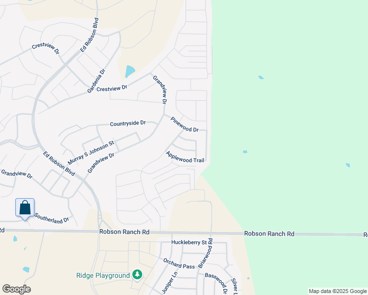 map of restaurants, bars, coffee shops, grocery stores, and more near 9616 Pepperwood in Denton