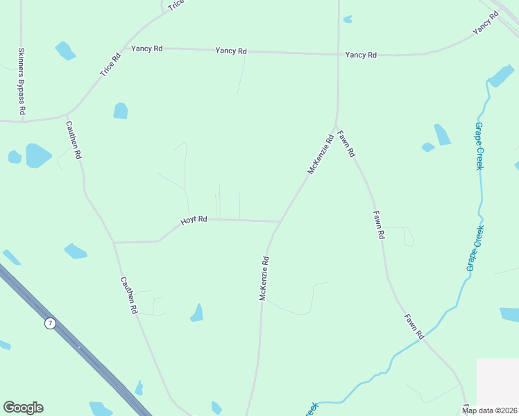 map of restaurants, bars, coffee shops, grocery stores, and more near 119 Hoyt Road in Milner