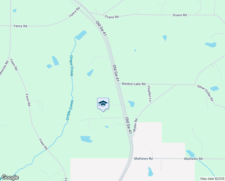 map of restaurants, bars, coffee shops, grocery stores, and more near 402 Tom Bell Road in Milner