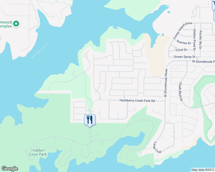 map of restaurants, bars, coffee shops, grocery stores, and more near 5205 Texana Drive in Frisco