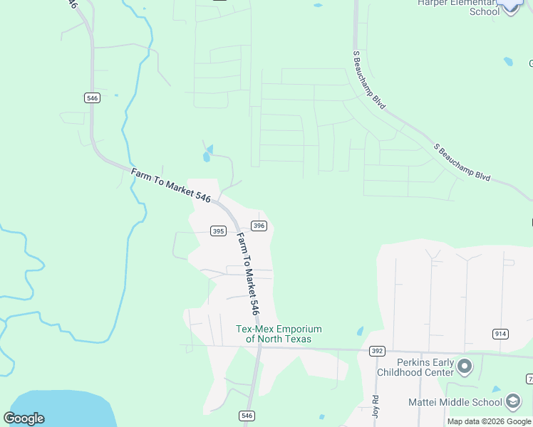 map of restaurants, bars, coffee shops, grocery stores, and more near 7586 County Road 396 in Princeton