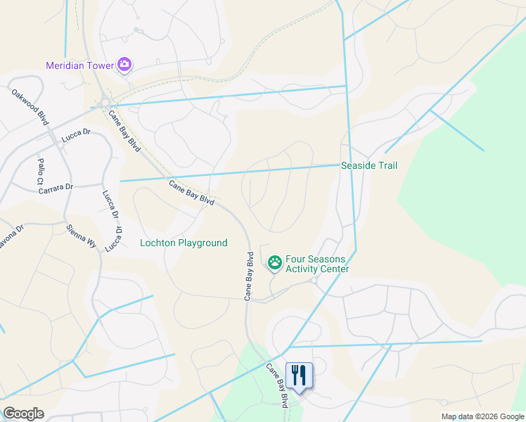 map of restaurants, bars, coffee shops, grocery stores, and more near Cane Bay Boulevard in Moncks Corner