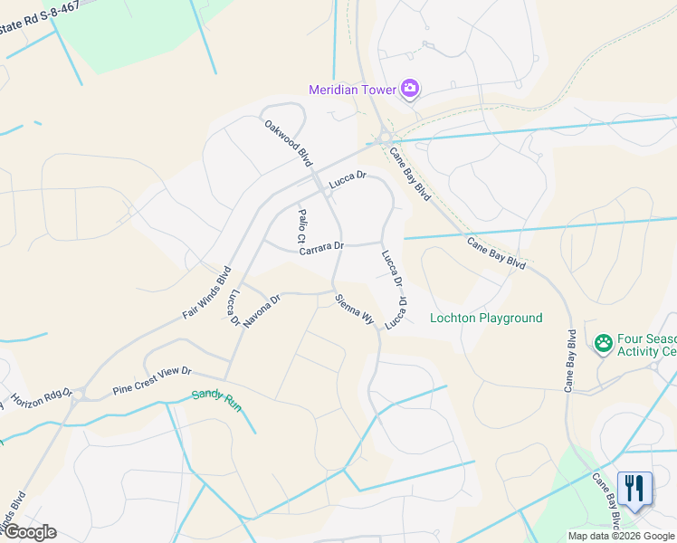 map of restaurants, bars, coffee shops, grocery stores, and more near 777 Sienna Way in Summerville
