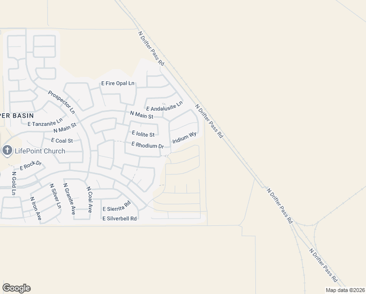 map of restaurants, bars, coffee shops, grocery stores, and more near 5266 East Emery Road in San Tan Valley