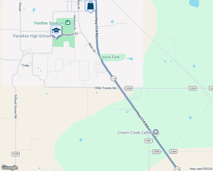 map of restaurants, bars, coffee shops, grocery stores, and more near 495 Olde Towne Road in Paradise