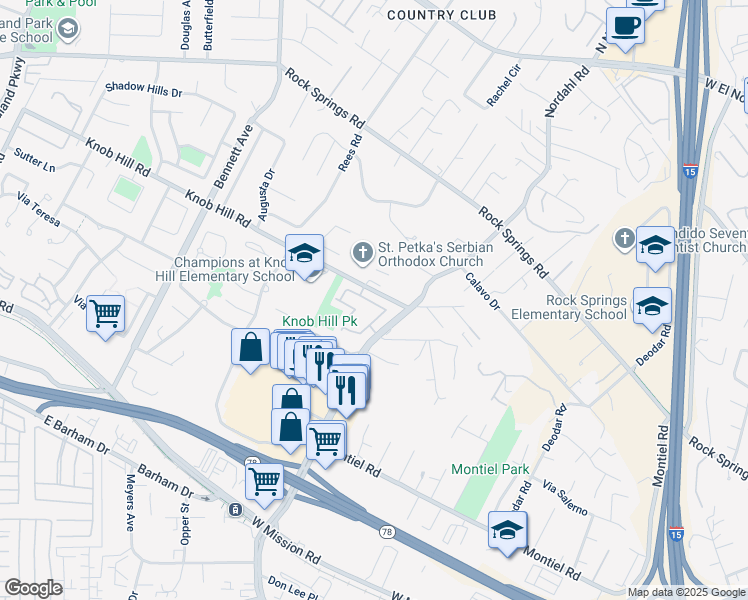 map of restaurants, bars, coffee shops, grocery stores, and more near 1878 Matin Circle in San Marcos