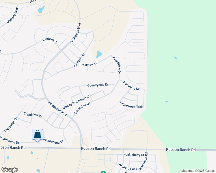 map of restaurants, bars, coffee shops, grocery stores, and more near 10000 Countryside Drive in Denton