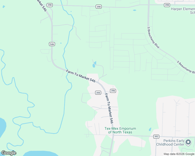map of restaurants, bars, coffee shops, grocery stores, and more near 4481 Farm to Market Road 546 in Princeton