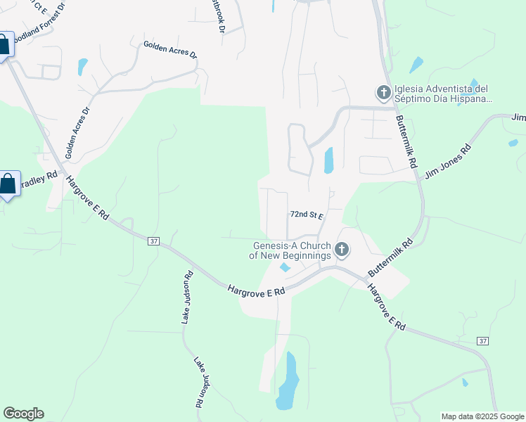 map of restaurants, bars, coffee shops, grocery stores, and more near 7160 60th Avenue East in Cottondale